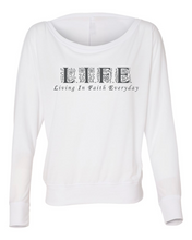 Load image into Gallery viewer, LIFE ORNAMENT Off Shoulder Long Sleeve T-shirt
