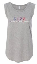 Load image into Gallery viewer, LIFE Ladies Cap Sleeve Tank
