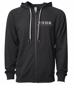 VIDA ORNAMENT UNISEX ZIPPERED HOODIE