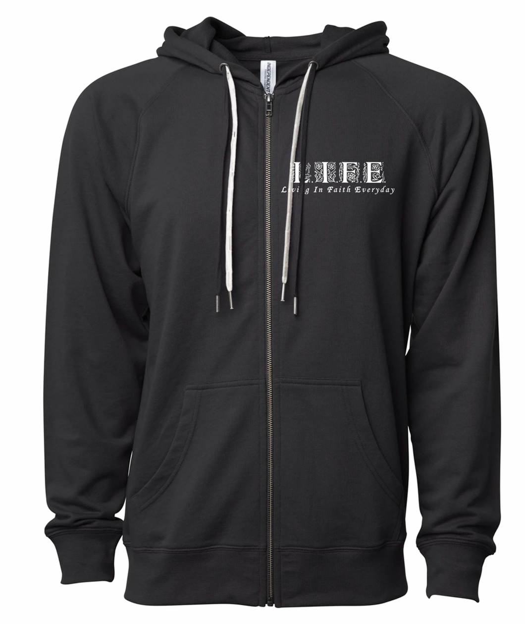 LIFE ORNAMENT UNISEX ZIPPERED HOODIE