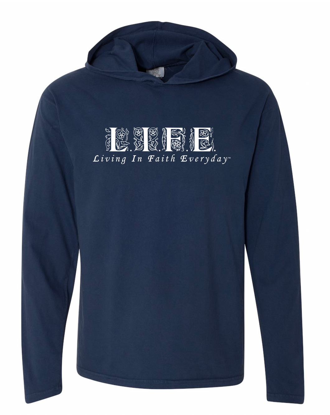 LIFE ORNAMENT Unisex Tshirt Hoodie Navy